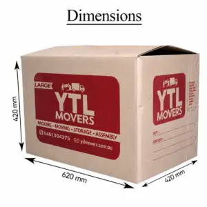 Large Moving Box – Heavy Duty Packing Carton (620 x 420 x 420 mm)