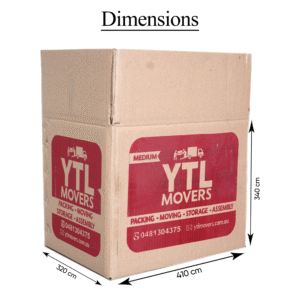 Medium Moving Box – Sturdy Packing Carton (41 x 32 x 34 mm)