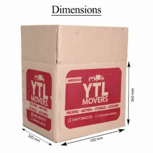 Medium Moving Box – Sturdy Packing Carton (410 x 320 x 340 mm)