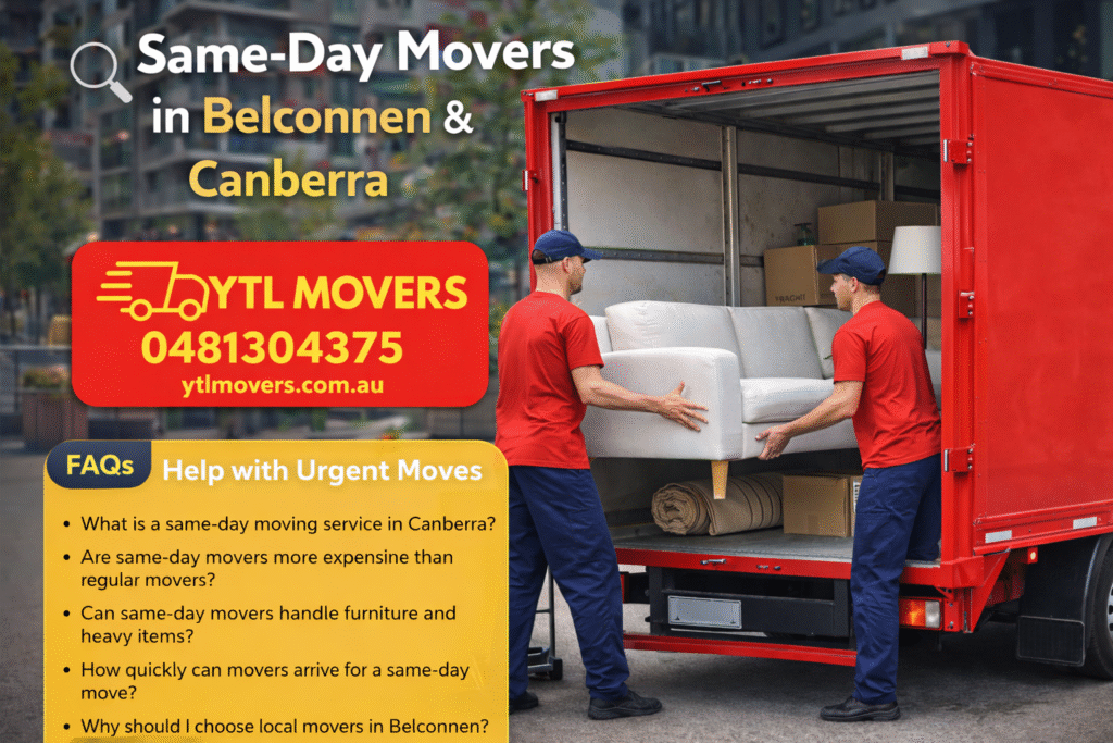 Moving service in Belconnen